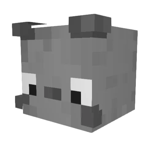 JPK21 Minecraft avatar head, 3D render