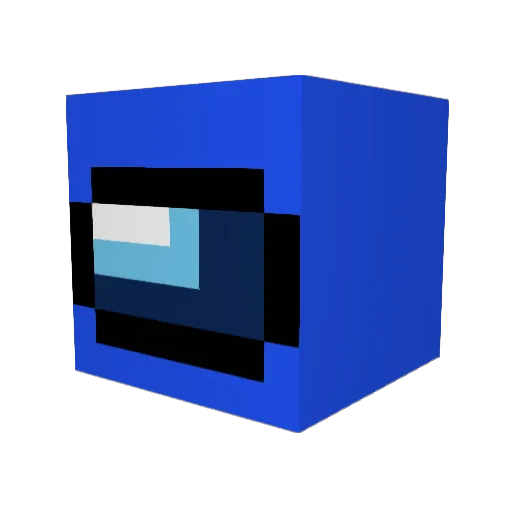 JPL_123 Minecraft avatar head, 3D render