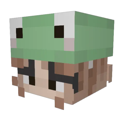 JPMB2018 Minecraft avatar head, 3D render
