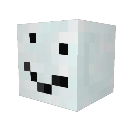 JPRD_ Minecraft avatar head, 3D render