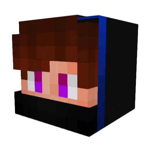 JPXRR Minecraft avatar head, 3D render