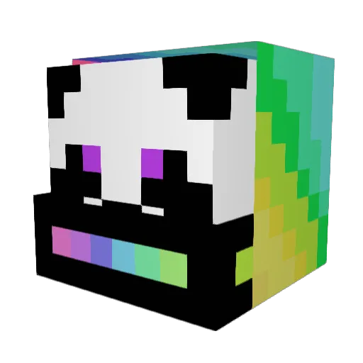 JP_Rotten Minecraft avatar head, 3D render