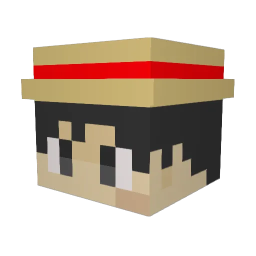 JPahlow Minecraft avatar head, 3D render
