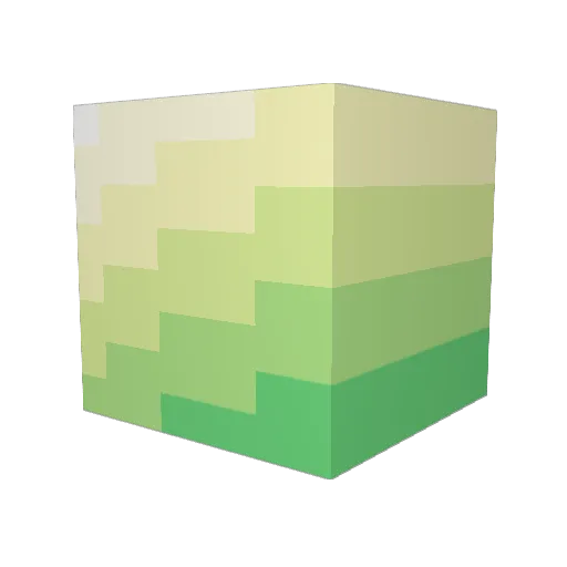 JPalNY24 Minecraft avatar head, 3D render