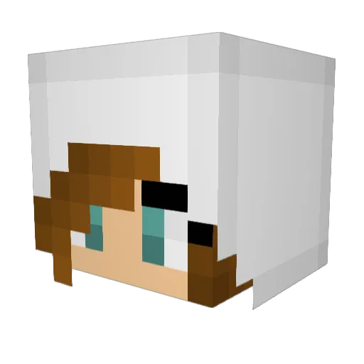 JPedneau13 Minecraft avatar head, 3D render