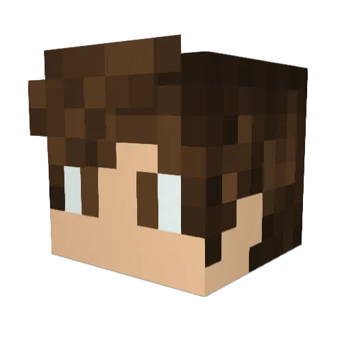 JPedroM Minecraft avatar head, 3D render