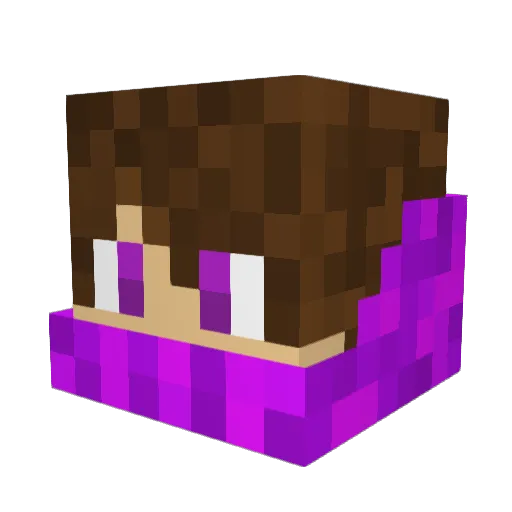 JPencil Minecraft avatar head, 3D render