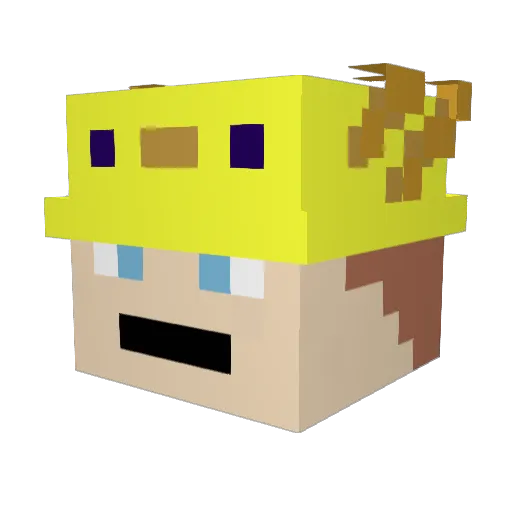 JPfire0511 Minecraft avatar head, 3D render