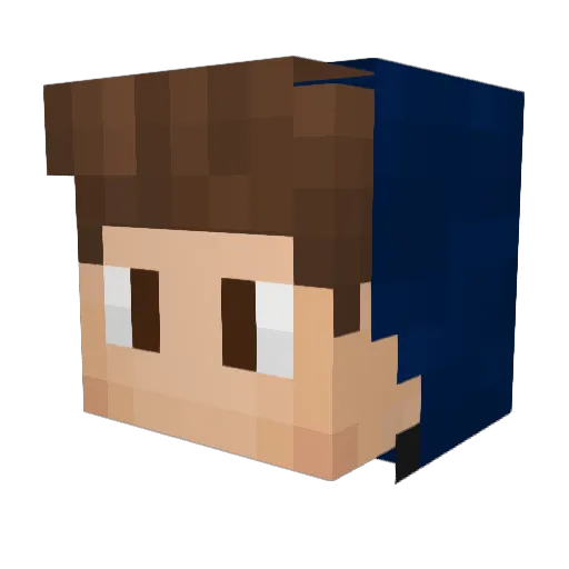 JPhoenix12 Minecraft avatar head, 3D render