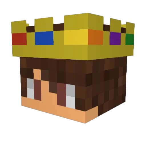 JPizzy1 Minecraft avatar head, 3D render
