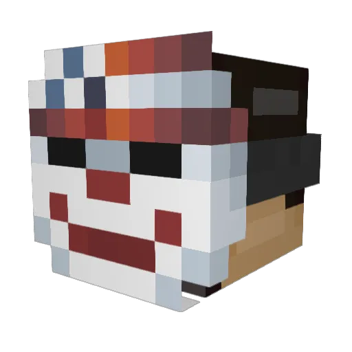 JPowell69 Minecraft avatar head, 3D render