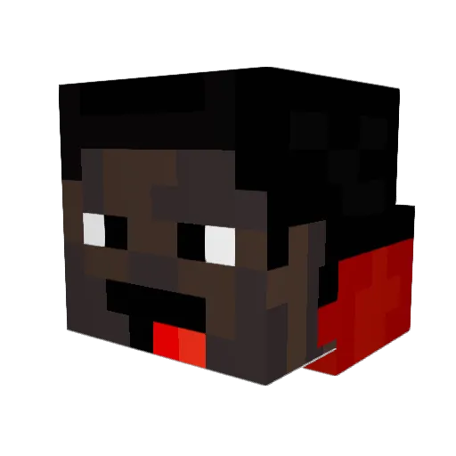 JPtheSmurf Minecraft avatar head, 3D render