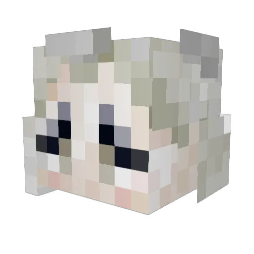 JPtheathXD Minecraft avatar head, 3D render