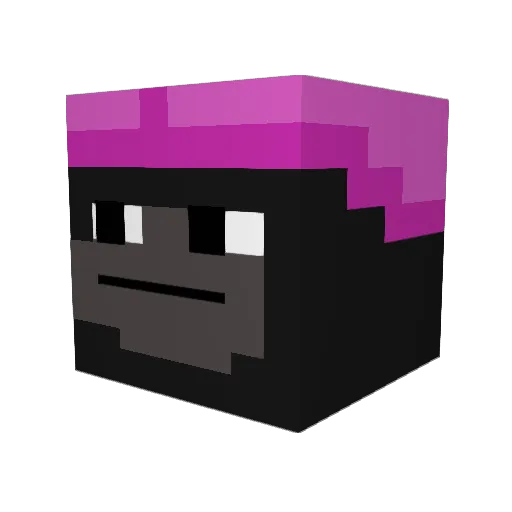 JPwizard Minecraft avatar head, 3D render