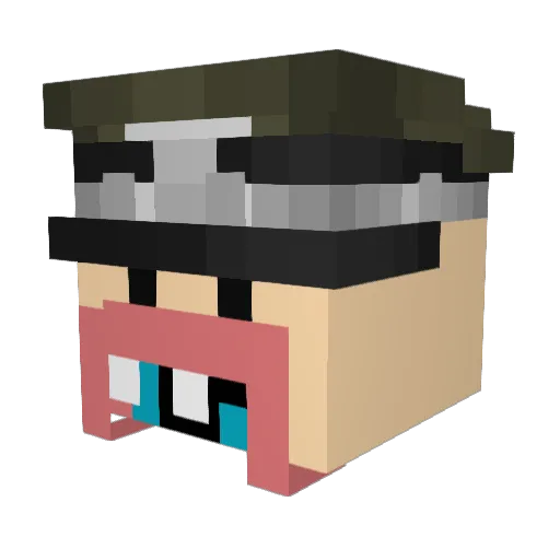 JQNNY_TEST Minecraft avatar head, 3D render