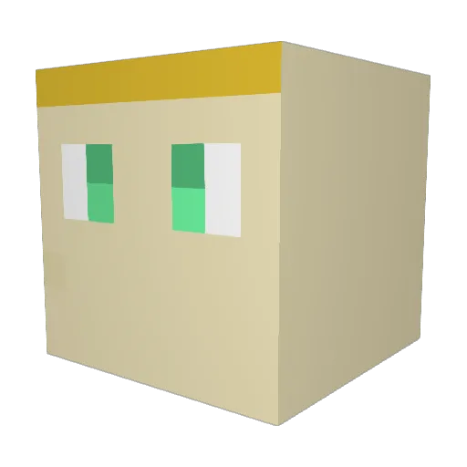 JQWOLFE Minecraft avatar head, 3D render