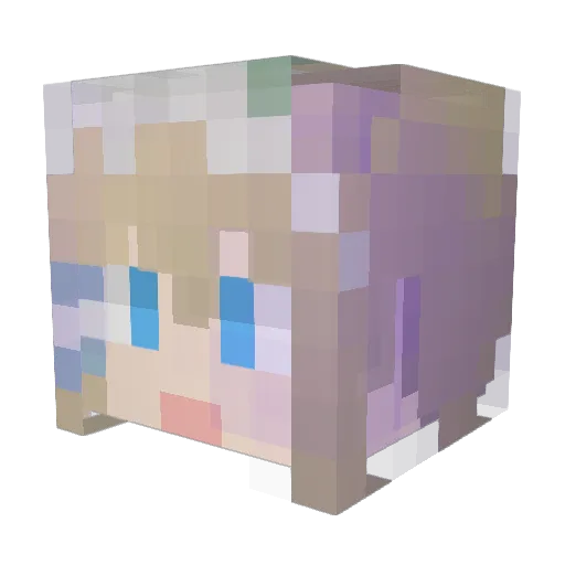 JQtina Minecraft avatar head, 3D render