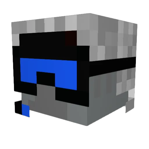 JRAP101 Minecraft avatar head, 3D render
