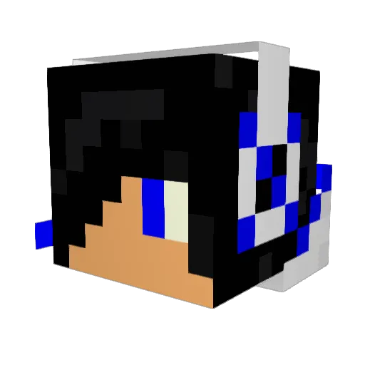 JRBLUES12 Minecraft avatar head, 3D render