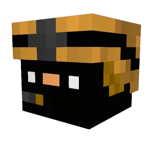 JRBuba Minecraft avatar head, 3D render