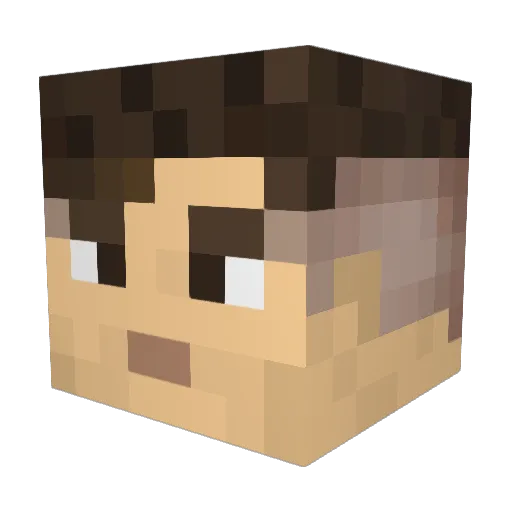 JRC4SH Minecraft avatar head, 3D render