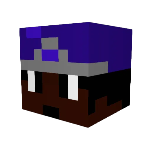 JRCPIP Minecraft avatar head, 3D render