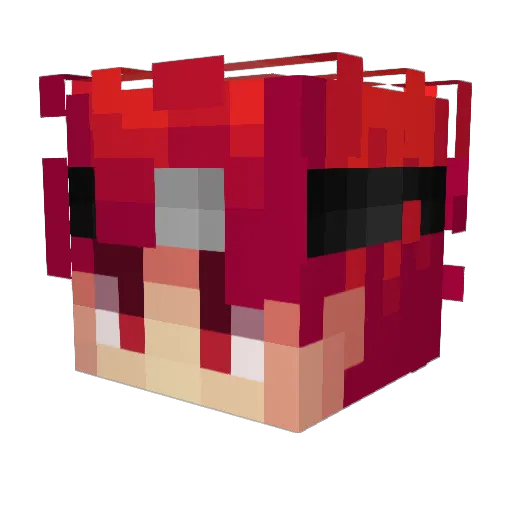 JRDN_JS Minecraft avatar head, 3D render
