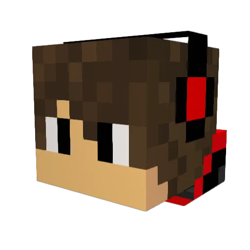 JRE18j Minecraft avatar head, 3D render