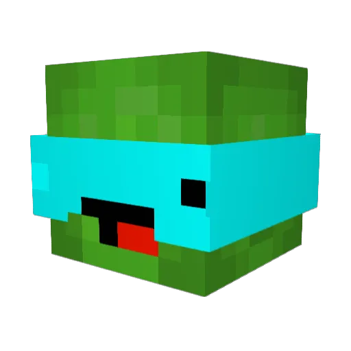 JREEDS Minecraft avatar head, 3D render