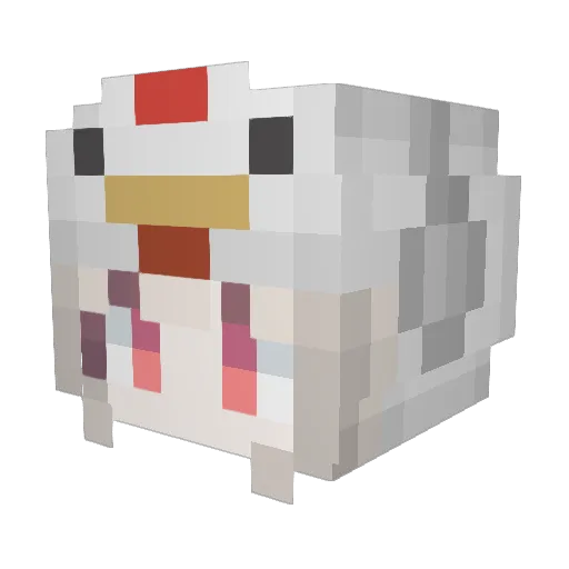JREGG Minecraft avatar head, 3D render