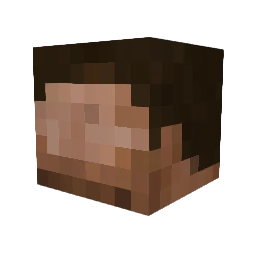 JRFalcons Minecraft avatar head, 3D render