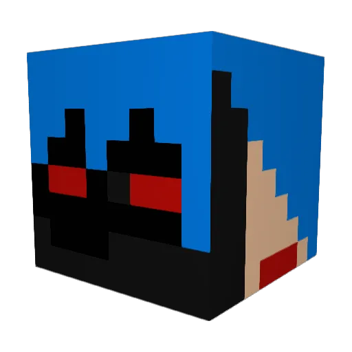 JRG00 Minecraft avatar head, 3D render