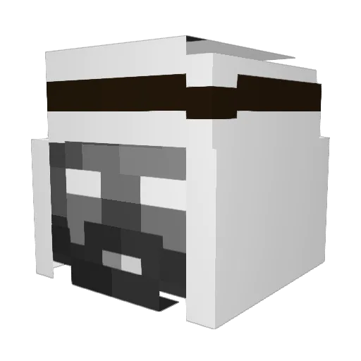 JRGR Minecraft avatar head, 3D render