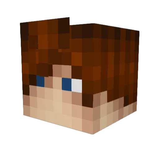 JRJorCarl Minecraft avatar head, 3D render
