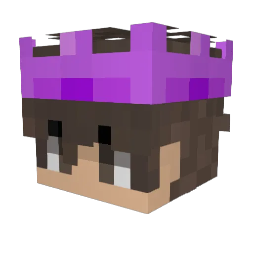 JRMSL Minecraft avatar head, 3D render