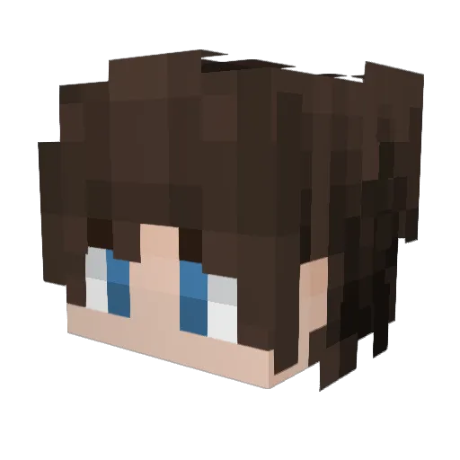 JRNTTN Minecraft avatar head, 3D render