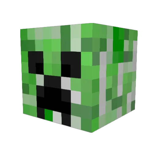 JRS237 Minecraft avatar head, 3D render