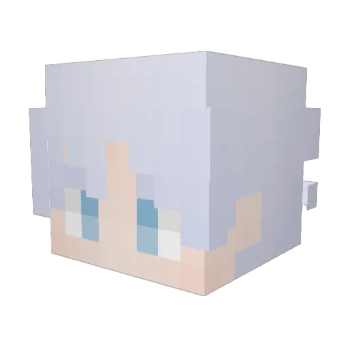 JRSanchez Minecraft avatar head, 3D render