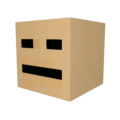JRT2000 Minecraft avatar head, 3D render