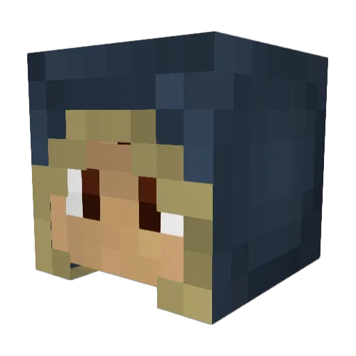 JR_Sliver Minecraft avatar head, 3D render