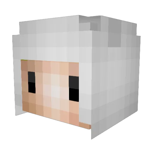 JRams0 Minecraft avatar head, 3D render