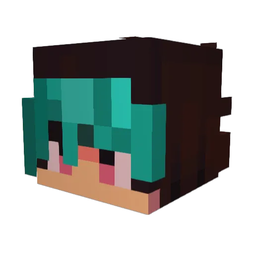 JRchillds Minecraft avatar head, 3D render