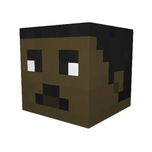 JRead7 Minecraft avatar head, 3D render
