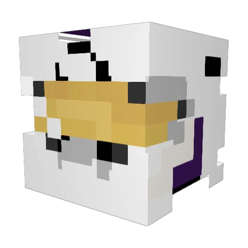 JRed_xman Minecraft avatar head, 3D render