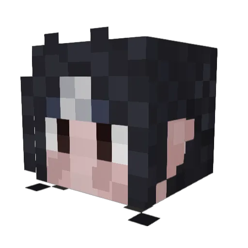 JRemps Minecraft avatar head, 3D render