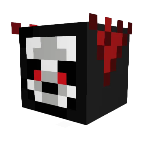 JRiki Minecraft avatar head, 3D render