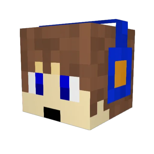 JRingerClutch Minecraft avatar head, 3D render