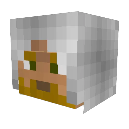JRius24 Minecraft avatar head, 3D render