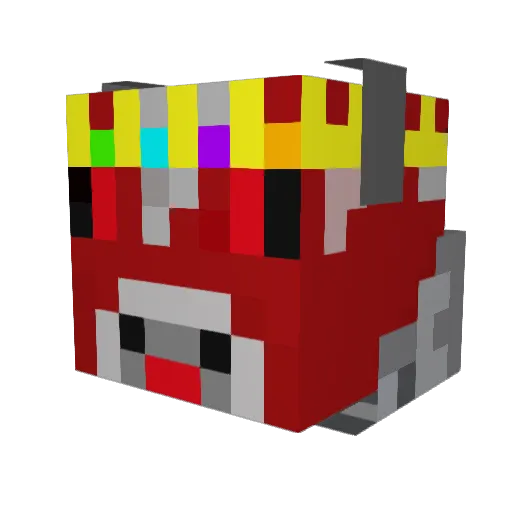 JRock88 Minecraft avatar head, 3D render