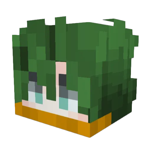JRocks23 Minecraft avatar head, 3D render